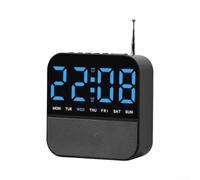 LED Radio Alarm Clock Large Screen FM 88-108MHz Bedside