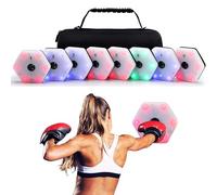LED Reaction Training Set, 8 Hexagon Lights with App Control, RGB Lighting, Transport Bag