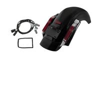 LED Rear Fender System Set Red Smoke Amber Compatible With Road King 2014 Later(Red)