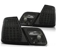 LED Rear Lights Compatible with BMW 3 Series E46 Coupe 1999 2000 2001 2002 2003 BR-686 1 Pair Driver And Passenger Side Complete Set Tail Light Assembly Tail Lamp Smoke