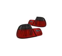 LED Rear Lights VR-718 Tail Light Assembly Tail Lamp 1 Pair Driver And Passenger Side Complete Set Red Smoke compatible with Bmw 3 Series E46 2003 2004 2005 2006 Coupe