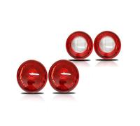 Led Rear Tail Light Car Rear Backup Reverse Light & Upper Tail ABS Housings Kit For Chevy For HHR 2006-2011 No Bulb/Socket(Red Lens)