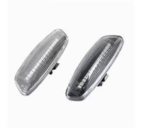 LED Rearview Mirror Indicator Flashing Car Side Marker Light Turn Signal Lamp Lateral Error Free For Citroen C4 C3 C5 DS4 DS3 Dynamic Turn Signal Light(Crystal)