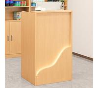 LED Reception Desk Cash Register Counter with Lockable Drawers Bar Counter for Salon Hotel Lobby Reception Area Office Use - Modern Design & Functional Style