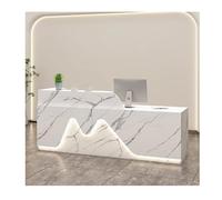 LED Reception Desk for Home Office Retail & Salon - Elegant Integrated Lighting for Hall & Reception Areas - Modern Design for Stylish Guest Welcoming