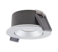 LED Recessed Adjustable Spotlight 4W 3000K CRi90 36Deg in Silver Dim