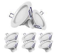 LED Recessed Ceiling Light 5W/7W/12W/15W Downlights Round Aluminum Alloy Downlights For Bathroom Kitchen Ceiling Dimmable LED Disk Lights Set Of 1/3/8/11