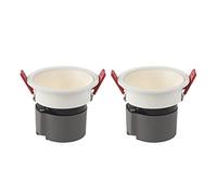 LED Recessed Ceiling Spotlight 2 Pcs Directional Spot Lamp, Living Room Mini Round Flush Mount Downlight Fixture, Gallery Picture Lights & Mini Spotlights