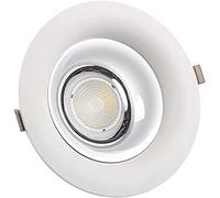 LED Recessed Downlight Square Anti-Glare COB Spotlight Borderless Household Ceiling Light 20° Beam Angle Aluminum Durable Aluminium Ceiling Illumination Fixture for Living Room Loft Aisle (4000k 35W)