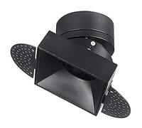 LED Recessed Downlight Square Anti-Glare COB Spotlight Borderless Household Ceiling Light 20° Beam Angle Aluminum Durable Aluminium Ceiling Illumination Fixture for Living Room Loft Aisle (3000k 7W)