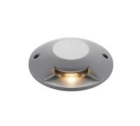 LED Recessed Floor Light 'Jeffrey' (Modern) in Silver Made of Aluminium (1 Light Source,) from Lucande | Outdoor recessed Floor Light