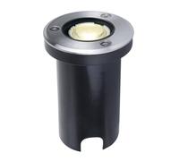 LED Recessed Floor Light 'Kenan' (Modern) in Silver Made of Aluminium (1 Light Source,) from Lucande | Outdoor recessed Floor Light