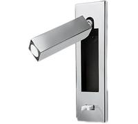 LED Recessed Lighting, Wall Sconces, Wall Mount Sconces 3W 3000K, LED Wall Lamp Light Fixture Reading Light, Adjustable Art Deco for Indoor Headboard Bedroom LIiving Room with USB Charging Port(A)