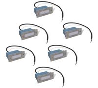 vidaXL LED Recessed Stair Lights Step Light LED Stair Light 6 pcs 44x111x56 mm