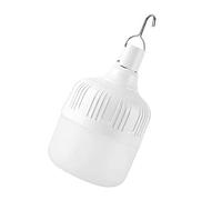 LED Rechargeable Emergency Light Bulb with Uniform Light for Home Power Failure, USB Charging Bulb for Night Market Stalls, 80W 80mm White