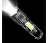 LED Rechargeable Flashlight - Portable Power Torch, emergencyy Lamp | Bright Handheld Spotlight for Camping Hiking Outdoor Travel Garage Car Work Home Safety Survival Storm Preparedness Adventure Use