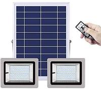 led Rechargeable Work Light, Led Floodlight Led Solar Flood Light with Remote Control | IP 65 Waterproof Dimmable Brightness and Timing Security for Outdoor Lighting,256Mm
