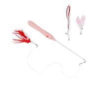 LED Red Light Funny Cat Stick, Interactive Funny Cat Stick 3 Pet Modes (Pink)
