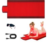 LED Red Light Sleeping Bag Therapy Pad, Dual Wavelength 660+850NM Large-Sized Red Light Hot Compress Therapy Mat(1370 led)