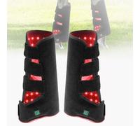 LED Red Light Therapy Device Horse Equine Red Light Therapy Boots, 850nm Infrared & 660nm Near Infrared Wrap for Horse Leg Pain Muscle Pull Wound(Size:Left+Right)