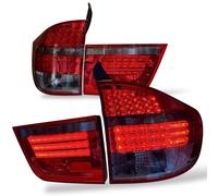 LED Red Smoke Tail Lights Pair for BMW X5 E70 2007-2010 Rear Lamps RHD LHD