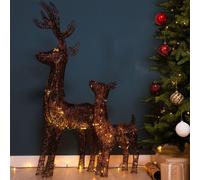 LED Reindeer Set - 70cm (80 LED) & 90cm (100 LED) by Wensum