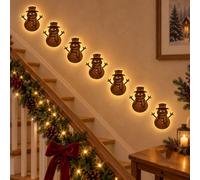 LED Reindeer Wall Decor, Light Up Wooden Christmas Decoration，#I | Lighted Santa Sleigh Reindeer Christmas Wall Decor with Remote, Warm Glow 3D Scene Art, Easy Install with Adhesive Backing