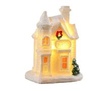 LED Resin Christmas Holiday House Decorative Accent Christmas Display Create Holiday Resin House Winter Scenery