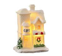 LED Resin Christmas Holiday House Decorative Accent Christmas Display Create Holiday Resin House Winter Scenery