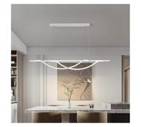 Led Restaurant Chandelier Nordic Simple Dining Room Table Lamp One-Word Strip Pendant Lights Beauty Comes