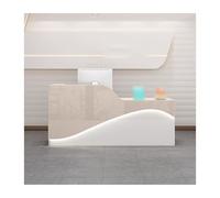 LED Retail Checkout Counter - Sleek Reception Desk for Salons, Offices & Lobbies - Modern Display Solution for Stylish Retail Environments
