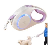 LED Retractable Dog Leads | Automatic Telescopic Traction Rope with Non-Slip Handle | Perfect for Hiking, Walking, Camping & Outdoor Dog Training
