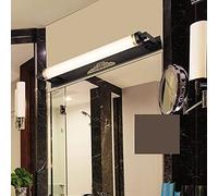 Led Retro Bathroom Mirror Light Cool White 6000K Mirror Cabinet Wall Light Waterproof Anti Fog Makeup Light for Family, Hotel/Black 87Cm