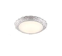 LED Retro Ceiling Lamp - 47cm European-Style Round Light Fixture for Master Bedroom & Study - Creative Home Decor Lighting, Simple Modern Design