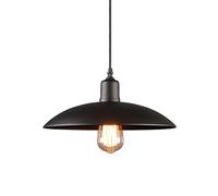 LED Retro Industrial Chandelier Single Head Hanging Pot Lid Wrought Iron Pendant Lamp Ceiling Light Lighting Fixture Compatible with Restaurant Cafe Decoration,Hang