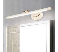 Led Retro Mirror Light Bathroom Cool White 6000K Mirror Cabinet Lamp, 180 ° Rotatable Make-Up Wall Light, Waterproof Anti Fog Acrylic Lampshade/41Cm White