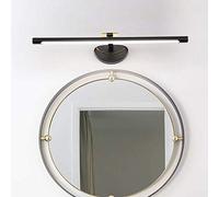 Led Retro Mirror Light Bathroom Cool White 6000K Mirror Cabinet Lamp, 180 ° Rotatable Make-Up Wall Light, Waterproof Anti Fog Acrylic Lampshade/61Cm Black