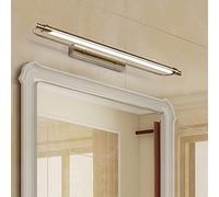 Led Retro Mirror Light Dimmable 3000-6000K Mirror Cabinet Lamp 180 ° Rotate Artwork Picture Light American Waterproof Anti Fog Bathroom Light/40Cm6W