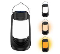 LED Retro Solar Camping Light, USB Rechargeable Outdoor Mobile Lighting, White Light, Yellow Lights, Flame Breathing lamp, 6-Speed Adjustable Brightness Horse lamp, with Power Display.
