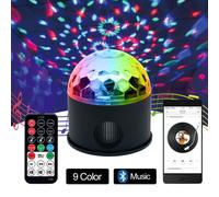 LED RGB Music Player Disco Ball Light Club Stage Light Voice Remote Control +USB