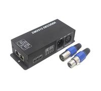 LED RGB/RGBW Digital Display Decoder Controller High Power 4 Channel 8A/CH DMX512 Decoder for Light Strips DC12-24V