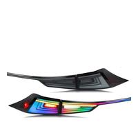 LED RGB Tail Lights For Lexus IS250 IS350 IS200t IS300 ISF 3IS 2014-2020 Colorful Start-up Animation Rear Lamps Assembly tail light without bulb