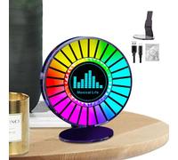 LED Rhythm Light - 30cm Color Changing App Control Lamp, Music Visual Bar | Smart Ambient Lighting for Gaming Bedroom Party Studio Mood Decor Wireless Reactive Spectrum Timer Remote