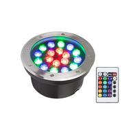 LED Ring Fountain Light - RGB Underwater Led Lights, IP68 Waterproof 12V Underwater Lighting, LED Ground Spotlight Remote Control, For Swimming Pool, Fountain, Swimming Pool ( Color : RGB+remote , Siz