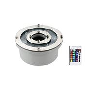 LED Ring Fountain Lights, RGB Underwater Light IP68 Waterproof 12V/24V Color Changing Submersible Landscape Lighting for Garden Fountain Pool (Size : 6W, Voltage : AC 24V)