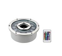 LED Ring Fountain Lights, RGB Underwater Light IP68 Waterproof 12V/24V Color Changing Submersible Landscape Lighting for Garden Fountain Pool (Size : 12W, Voltage : AC 24V)