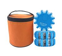 Led Road Light With Magnetic Base, Flashing Warning Lights, Roadside Assistance Led Light, Emergency Beacon, Safety Flare, With 9 Light Modes For Traffic Accidents, Breakdowns (Blue, 3PCS)