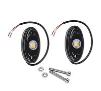 LED Rock Lights Rolier DC 12V 9W White Amber LED Rock LightsAluminum Alloy PC Underbody Glow Led Rock Lights