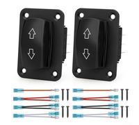 LED Rocker Switch 12V 24V for RV Trailer | DPDT 7-pin config, for instant forward reverse control, blue LED arrows, low-light visibility, RV leveling