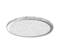 LED Round Crystal Ceiling Light Moden Flush Mount Crystal Ceiling Lamp Close to Ceiling Light Fixtures for Living Room Kitchen Island Bedroom Foyer Bathroom ( Color : White Light-6000K , Size : D-45CM